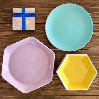 イケア(IKEA)のIKEA お皿 プレート コースター 各2枚 まとめ売り(食器)