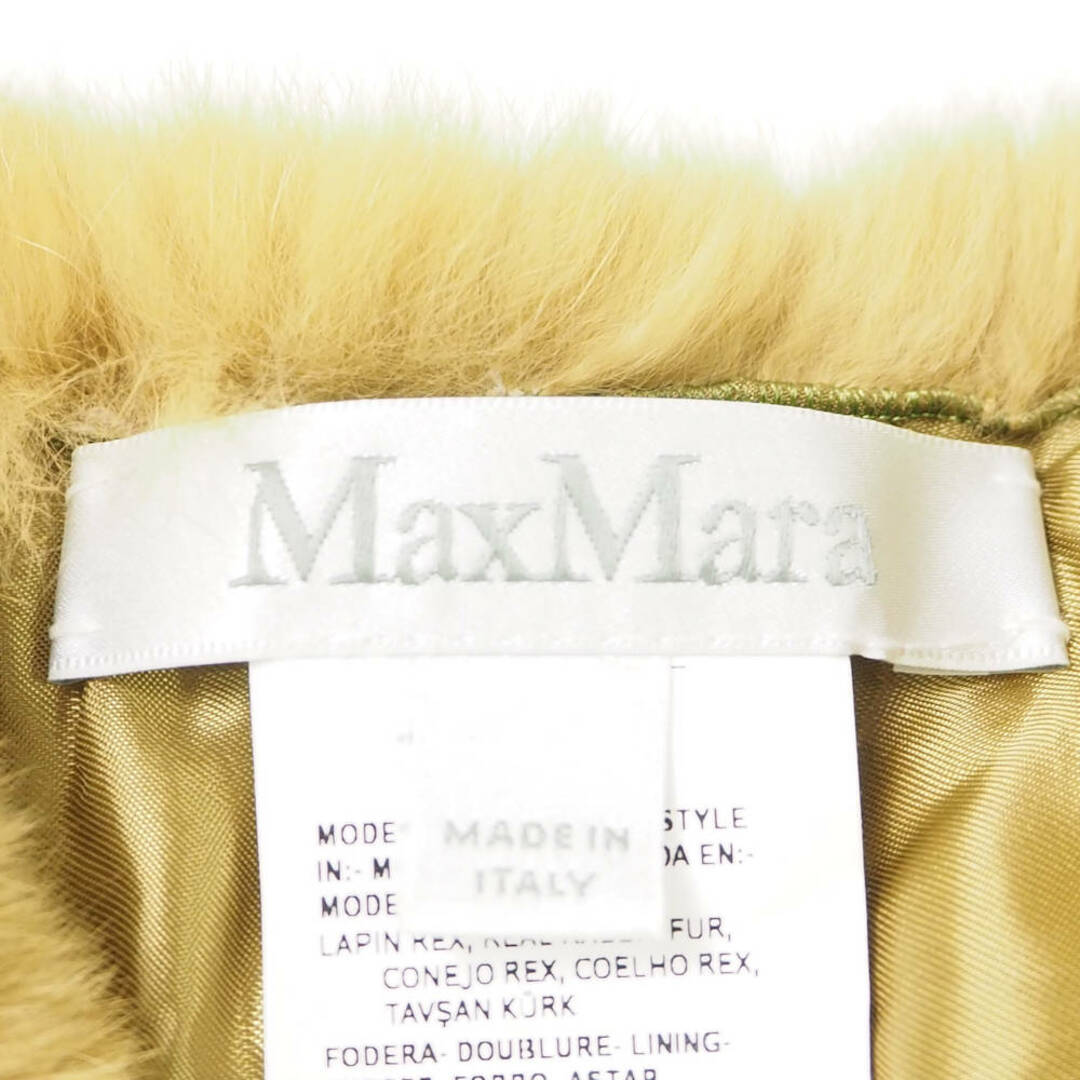 Max Mara(マックスマーラ)の美品 MAXMARA マックスマーラ ティペット ラビットファー レザーベルト付き レディース AN584C  レディースのファッション小物(マフラー/ショール)の商品写真