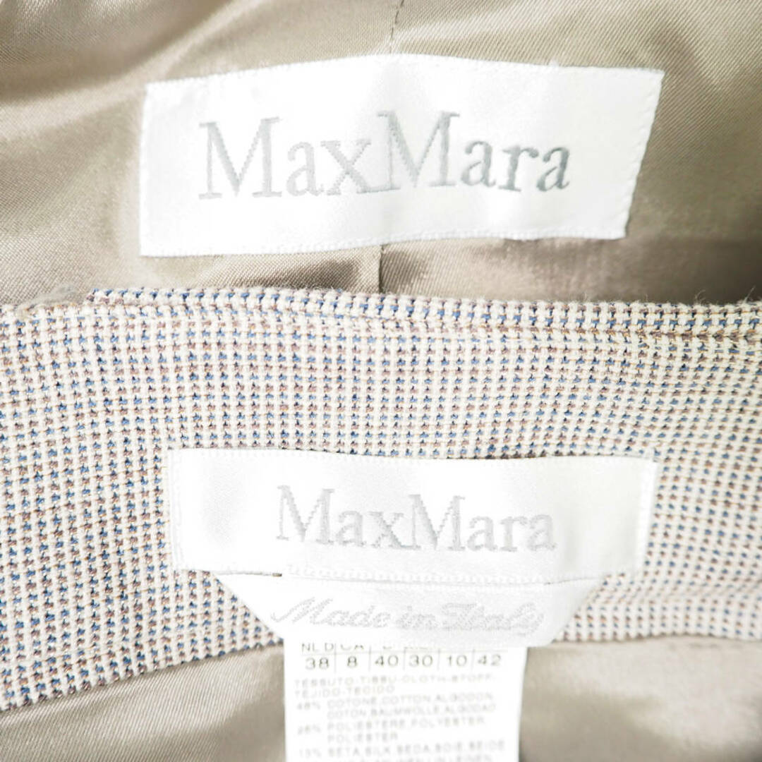 Max Mara(マックスマーラ)の美品 MAXMARA マックスマーラ スーツ 42 コットン ポリエステル スカート ひざ下丈 レディース AN589C  レディースのフォーマル/ドレス(スーツ)の商品写真