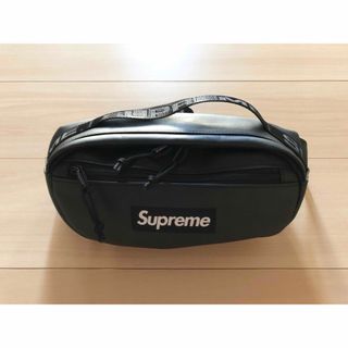 シュプリーム(Supreme)のシュプリーム　Leather Waist Bag　黒(ウエストポーチ)