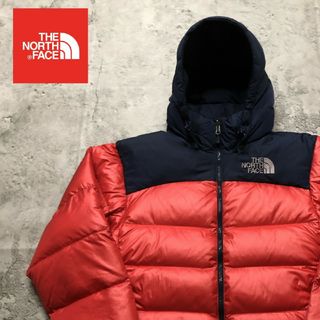 ザノースフェイス(THE NORTH FACE)のザノースフェイス　ダウンジャケット　レッド/ネイビー　メンズS　700フィル(ダウンジャケット)