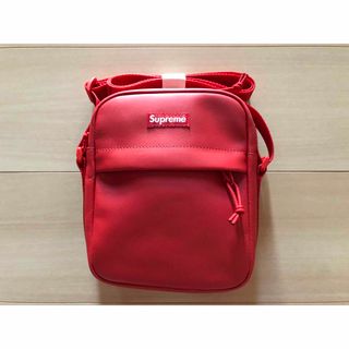 シュプリーム(Supreme)のシュプリーム　Leather Shoulder Bag　赤(ショルダーバッグ)