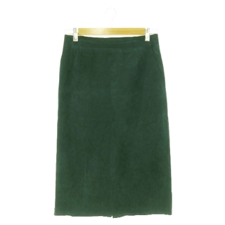 ユナイテッドアローズ(UNITED ARROWS)のユナイテッドアローズ スカート フェイクスエード タイト ロング 38 緑(ロングスカート)