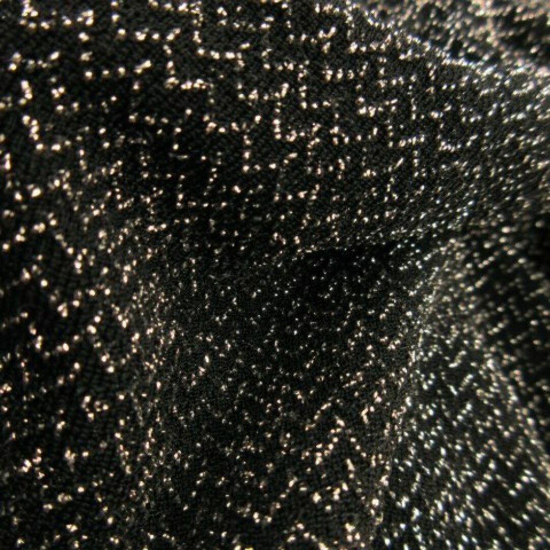 MURUA(ムルーア)のムルーア スカート ニット タイト ひざ丈 ストレッチ 総柄 ラメ 2 黒 レディースのスカート(ひざ丈スカート)の商品写真