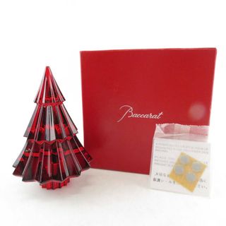 バカラ(Baccarat)の未使用 Baccarat バカラ ノエルミルニュイ クリスタルオブジェ 1点 クリスマスツリー 置き物 SO898A3 (置物)