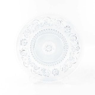 バカラ(Baccarat)の美品 Baccarat バカラ アラベスク 中皿 1枚 クリスタル 20cmプレート SY7744H (食器)