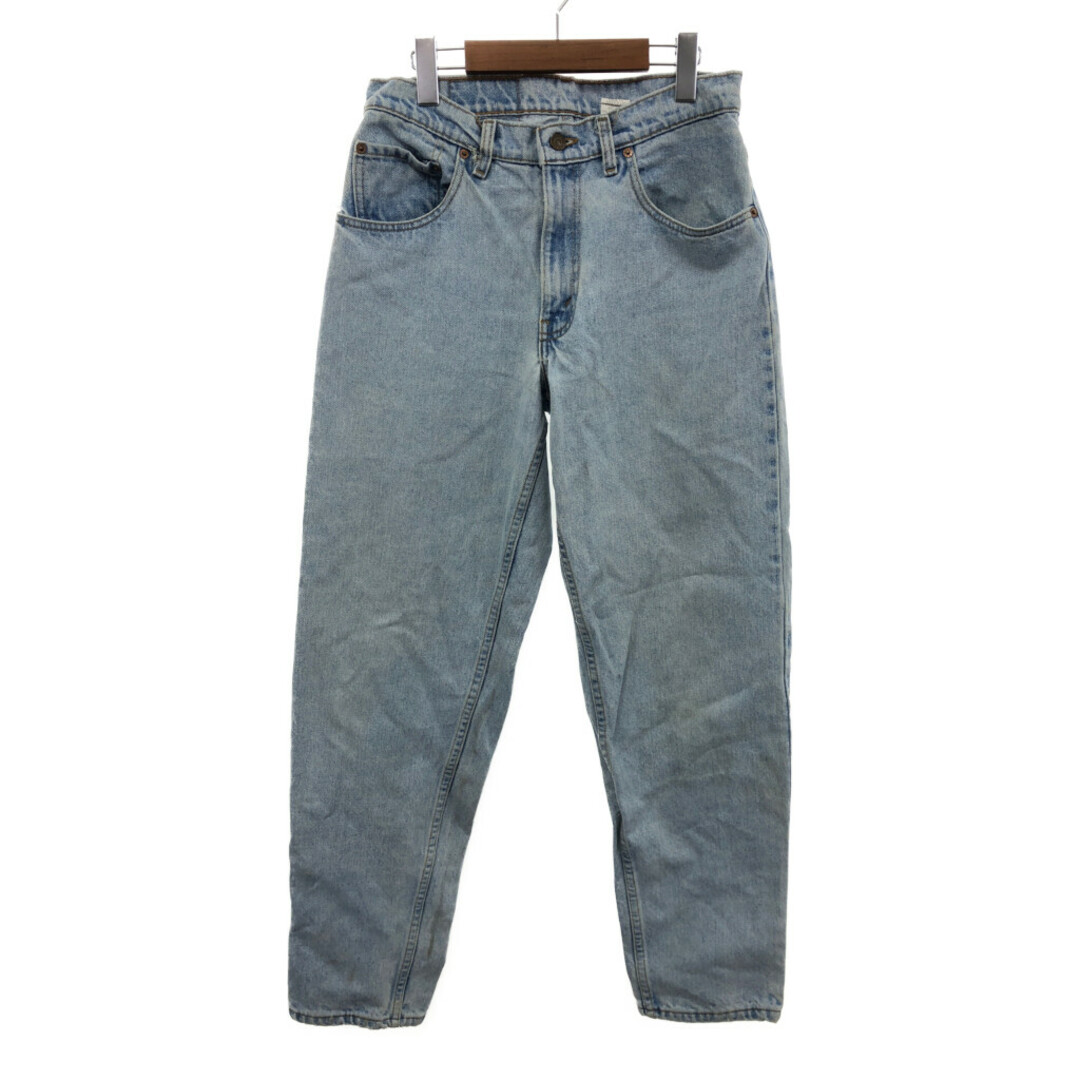 約32cm裾幅SALE///// 90年代 Levi's リーバイス 550 ルーズフィット テーパード デニムパンツ アメカジ ライトブルー (メンズ 31/32)  P2350