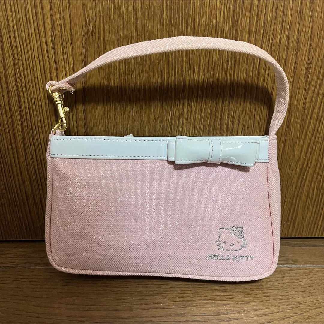ハローキティ(ハローキティ)のハローキティ　キティちゃん　ハンドバッグ　小物入れ　かばん　ピンク レディースのバッグ(ハンドバッグ)の商品写真