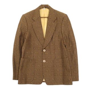 グッチ(Gucci)のグッチ GG ストライプ ジャカード ジャケット 618666 メンズ ブラウン GUCCI 【中古】 【アパレル・小物】(その他)