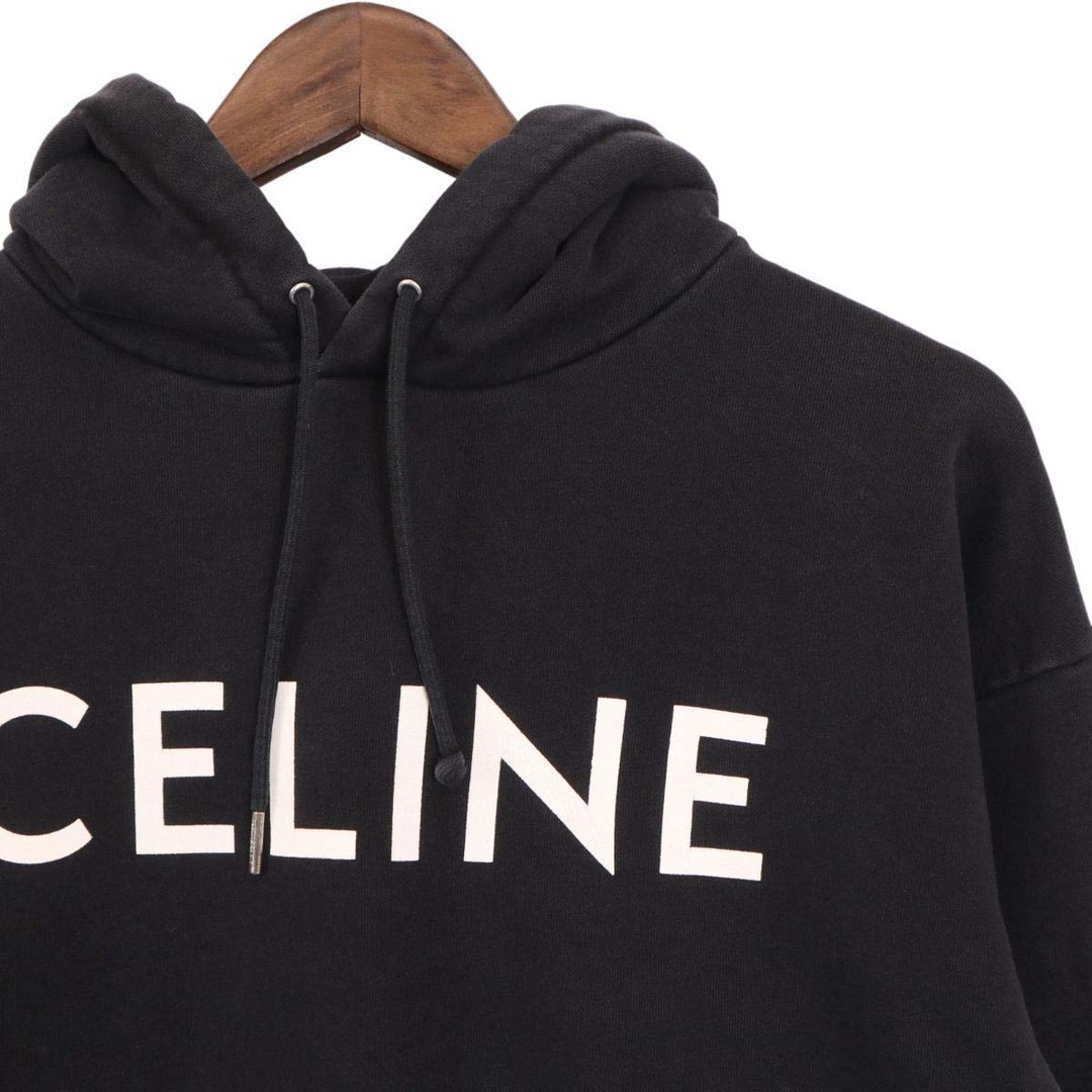 celine - セリーヌ ロゴ パーカー メンズ ブラック CELINE 【中古