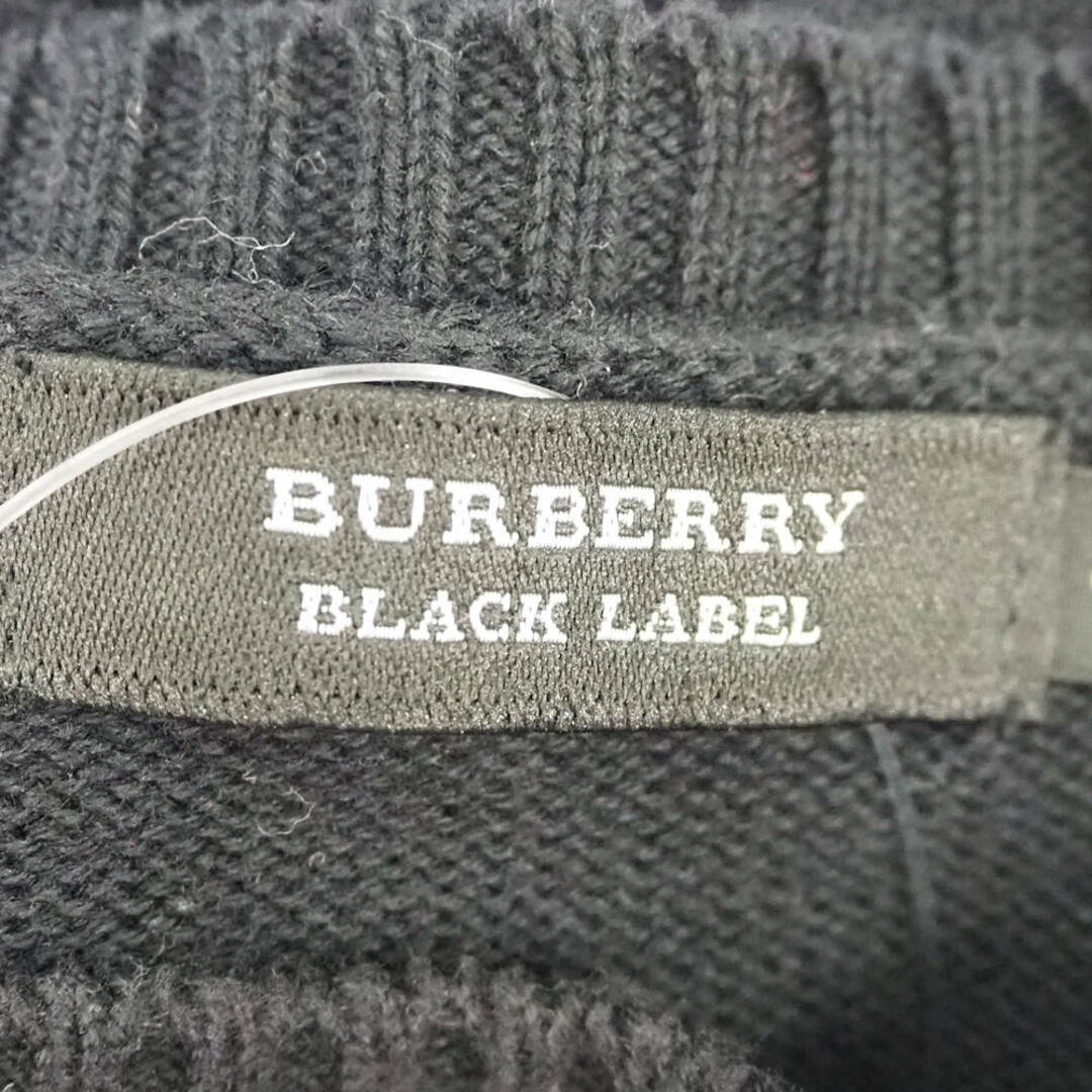 BURBERRY BLACK LABEL(バーバリーブラックレーベル)のBURBERRY BLACK LABEL バーバリーブラックレーベル ニット 3 L 綿100％ 長袖 セーター トップス メンズ AM5252A79  メンズのトップス(ニット/セーター)の商品写真