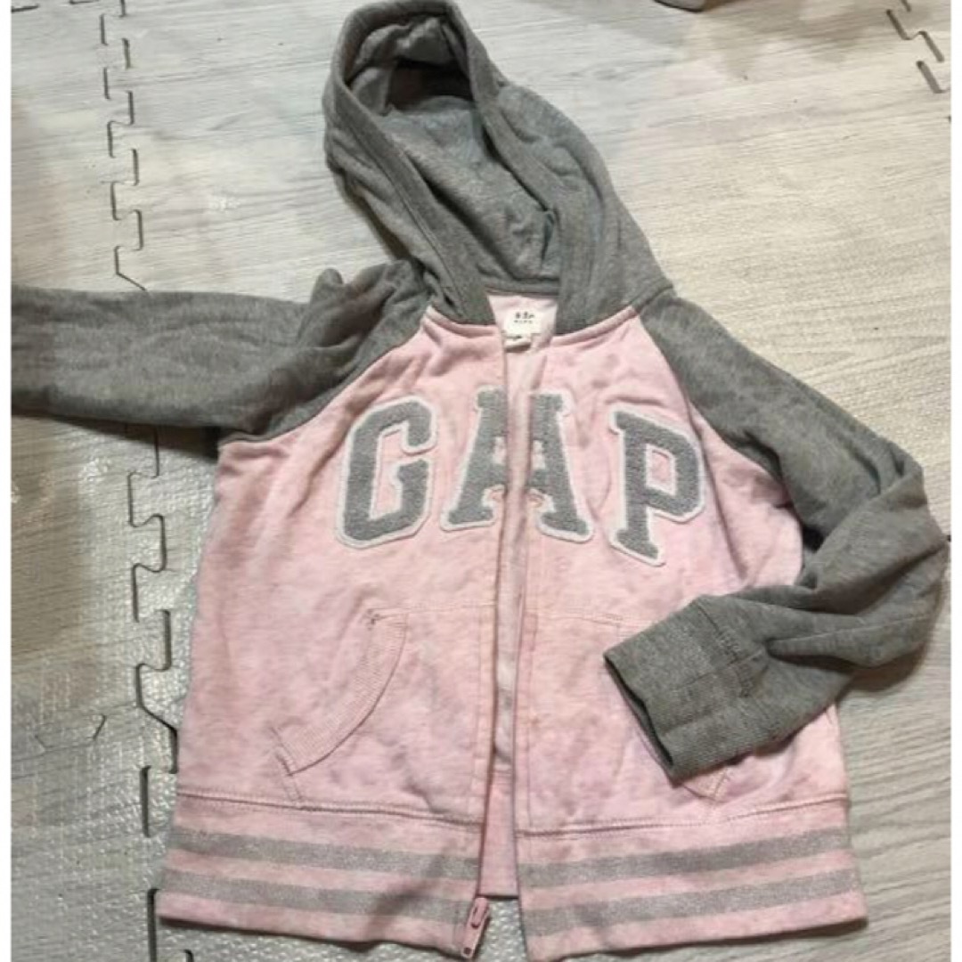 GAP Kids(ギャップキッズ)の【可愛いピンク】長袖上着　GAP KIDSパーカー xs(4-5)100㎝ キッズ/ベビー/マタニティのキッズ服女の子用(90cm~)(ジャケット/上着)の商品写真