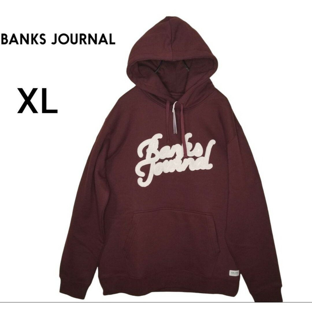 BANKS JOURNAL(バンクスジャーナル)の新品未使用　BANKS JOURNAL (バンクス) 裏起毛フードパーカー　XL メンズのトップス(パーカー)の商品写真