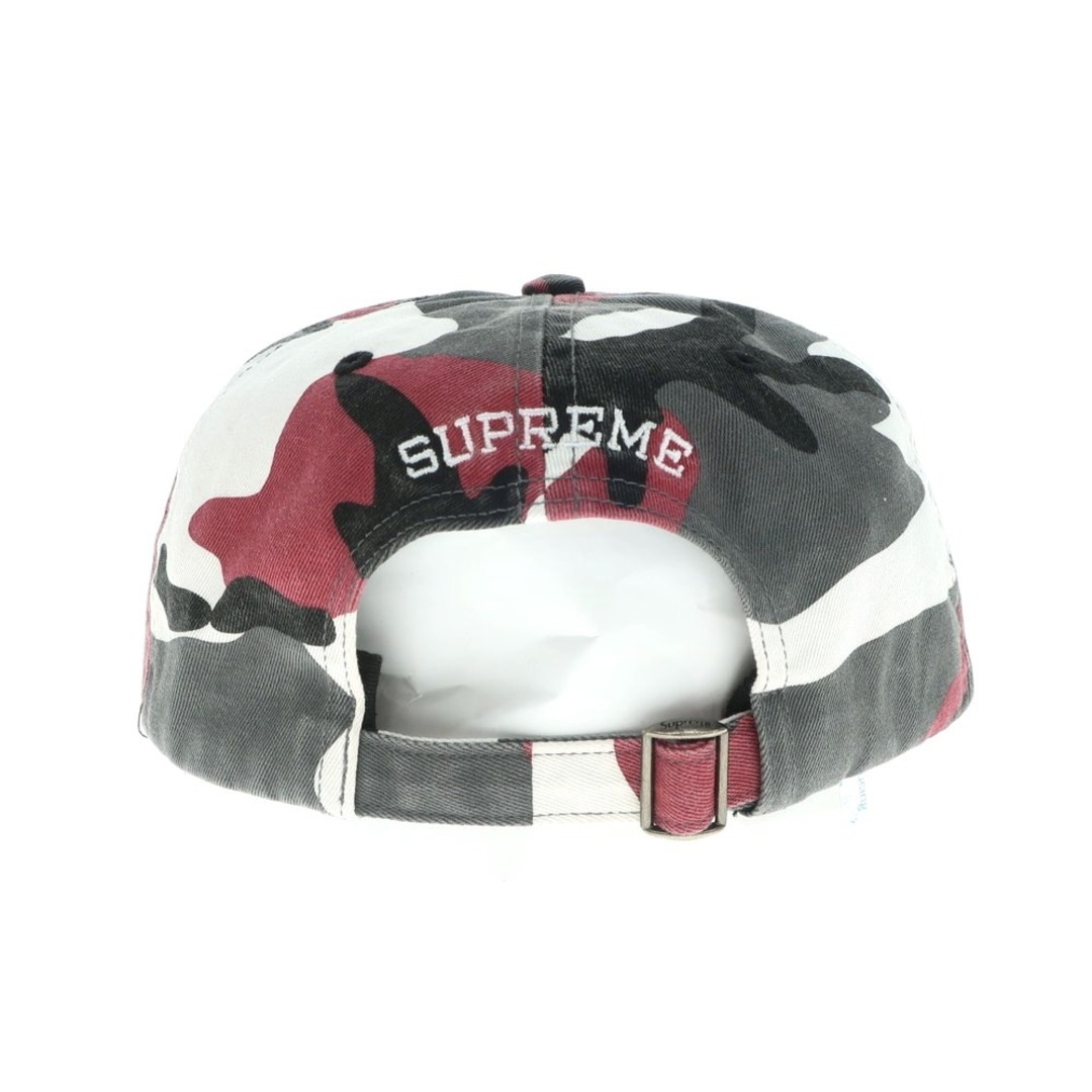 Supreme(シュプリーム)の【中古】シュプリーム Supreme 2023年秋冬 Pigment Print S Logo 6-Panel コットン キャップ 帽子 グレーxレッド×ホワイト【サイズ58CM（ONE SIZE）】【メンズ】 メンズの帽子(キャップ)の商品写真