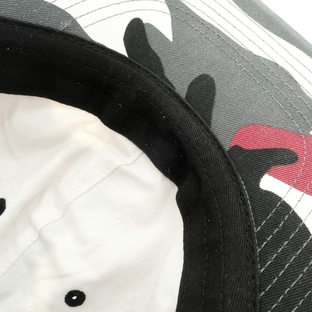 Supreme(シュプリーム)の【中古】シュプリーム Supreme 2023年秋冬 Pigment Print S Logo 6-Panel コットン キャップ 帽子 グレーxレッド×ホワイト【サイズ58CM（ONE SIZE）】【メンズ】 メンズの帽子(キャップ)の商品写真