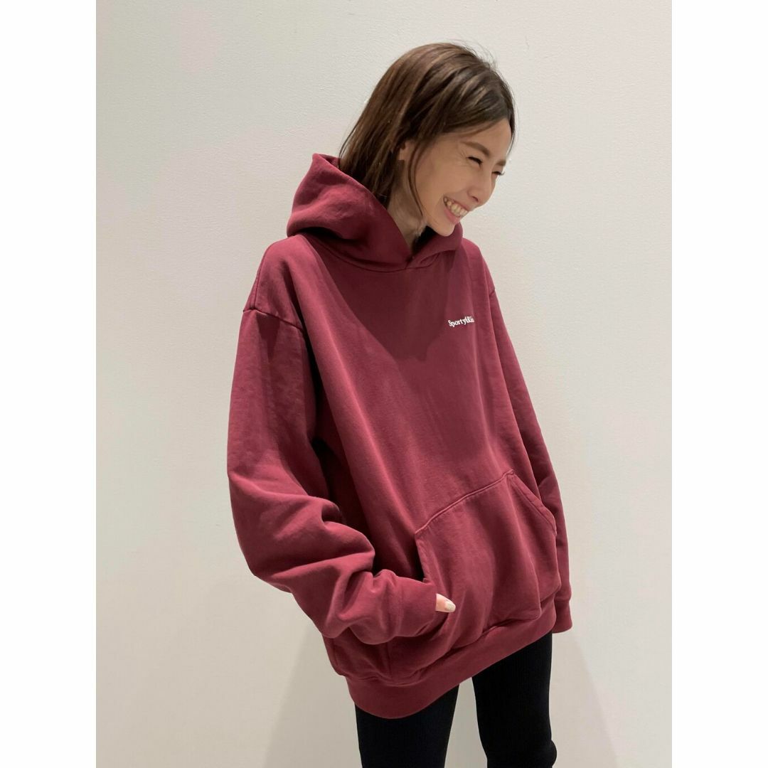 【SPORTY&RICH/スポーティアンドリッチ】SERIF LOGO HOODレディース