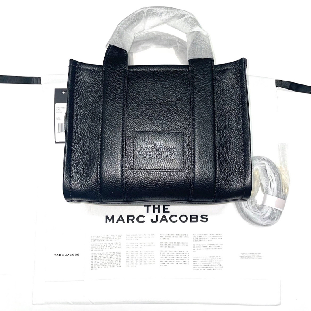 MARC JACOBS(マークジェイコブス)のMARC JACOBS LETHER TOTE MINI (BLACK) レディースのバッグ(トートバッグ)の商品写真