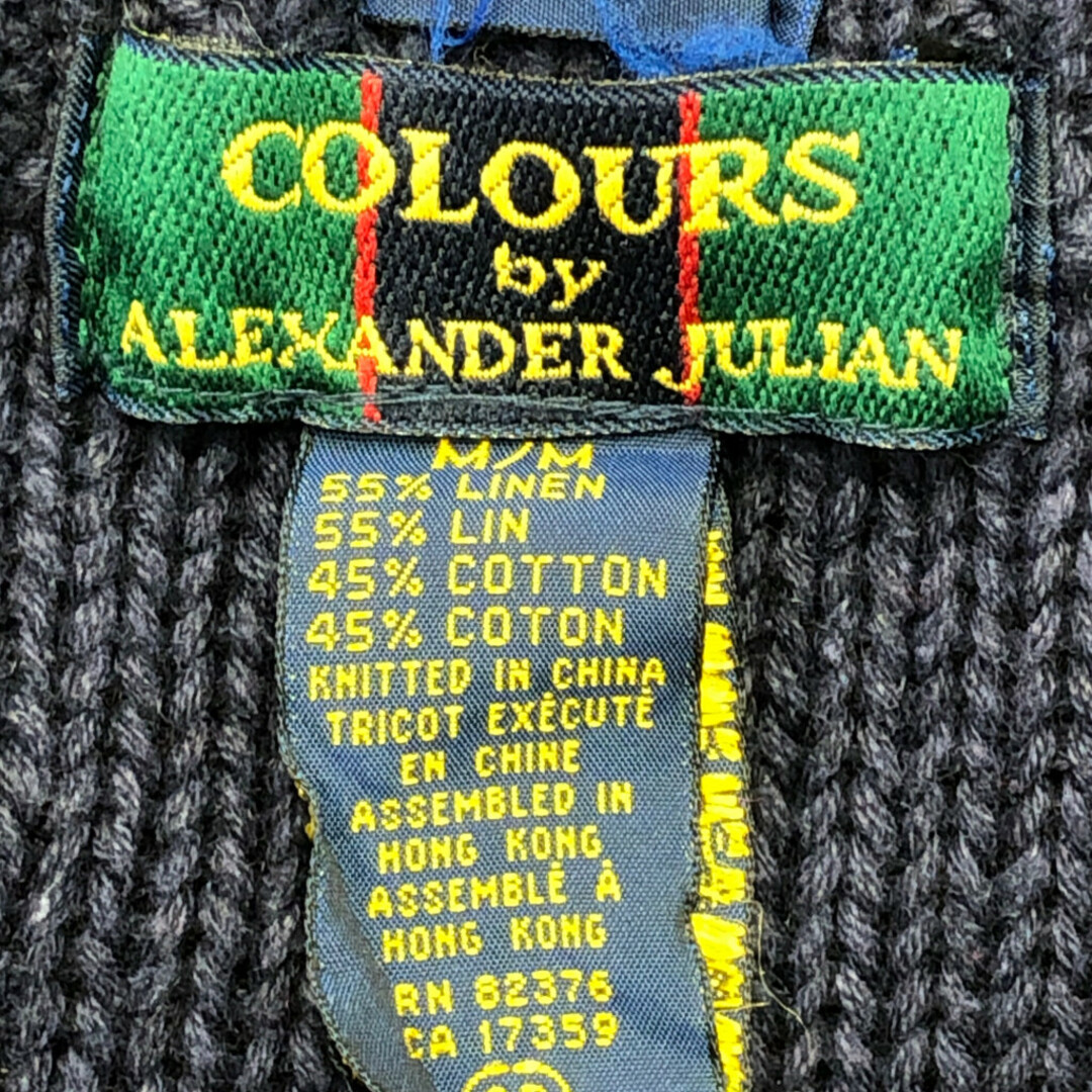 90年代 COLOURS by ALEXANDER JULIAN コットン リネン ニット チェック