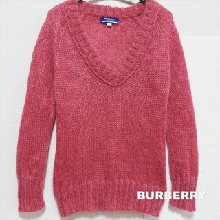 バーバリーブルーレーベル(BURBERRY BLUE LABEL)の【BURBERRY BLUE LABEL】バーバリー モヘヤ リブネック ニット(ニット/セーター)