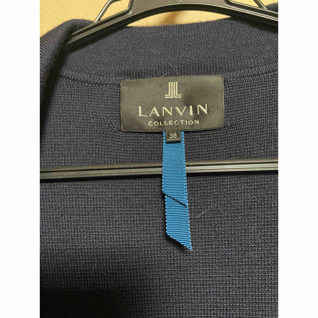 LANVIN COLLECTION - ランバン、さわやかなネイビーコートの通販 by