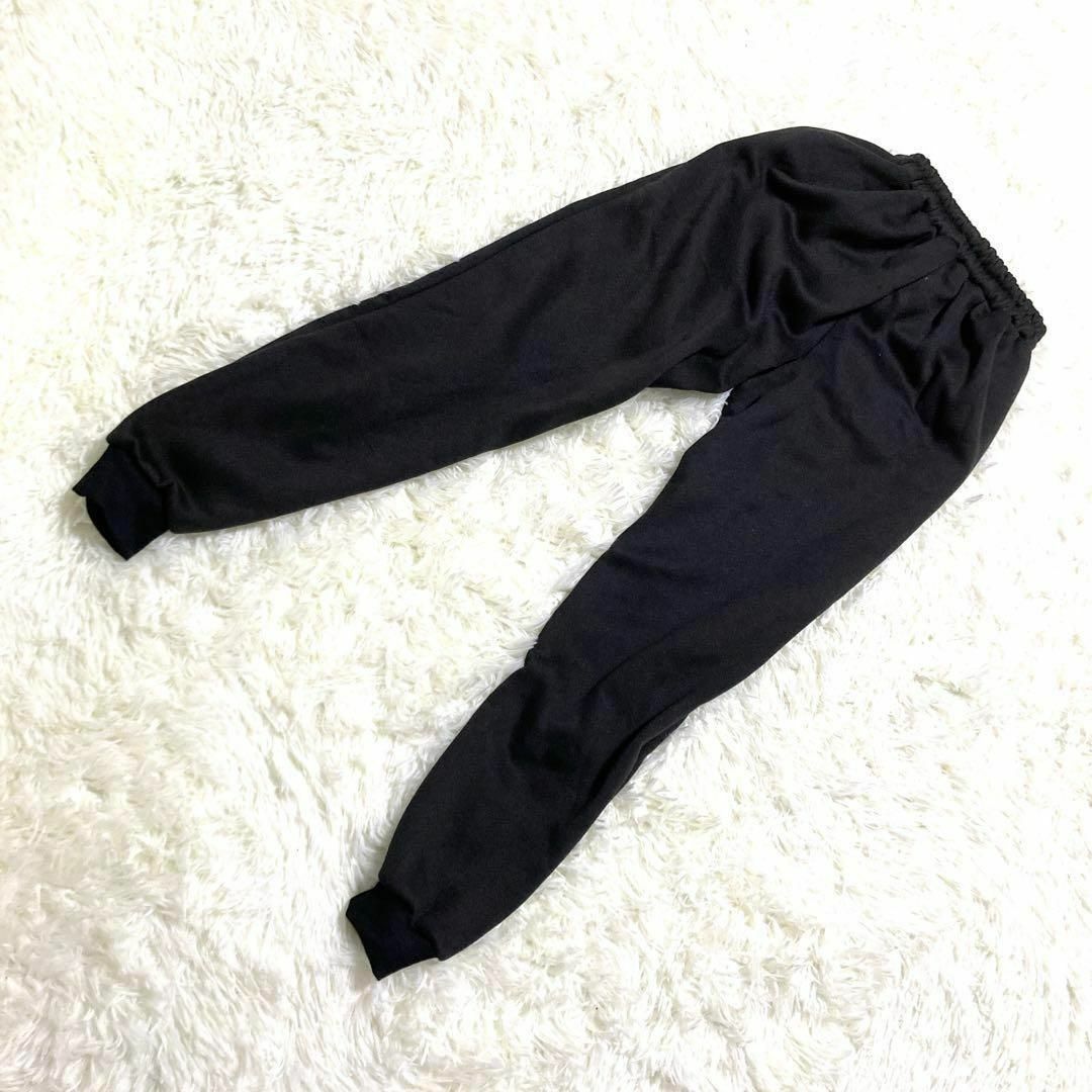 セットアップ　黒　XL　長袖　重ね着風　スウェット　ルームウェア　パジャマ レディースのルームウェア/パジャマ(ルームウェア)の商品写真