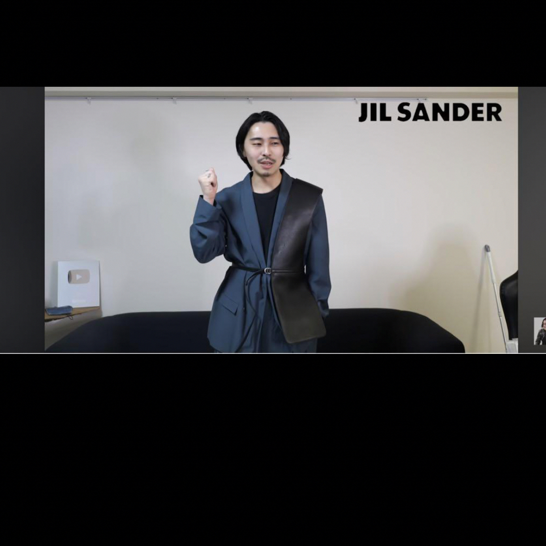 Jil Sander(ジルサンダー)のジルサンダー　半身ジレ【ナカム着用】 メンズのジャケット/アウター(レザージャケット)の商品写真