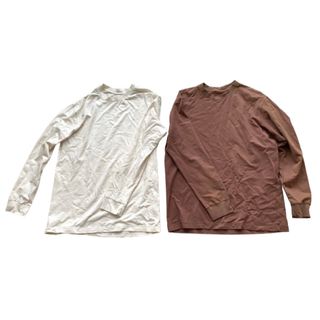 ユニクロ(UNIQLO)のユニクロ U ヒートテック コットンクルーネックXLサイズ 2枚 UNIQLO(Tシャツ/カットソー(七分/長袖))