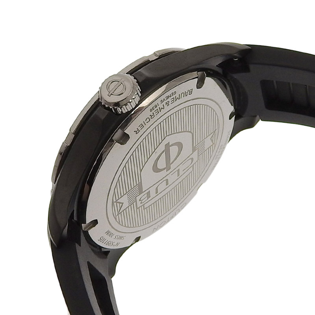 other(アザー)のボーム＆メルシェ BAUME＆MERCIER クリフトン メンズ 自動巻き 腕時計 SS/ラバー ブラック文字盤 M0A10339 中古 新入荷 OW0415 メンズの時計(腕時計(アナログ))の商品写真