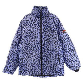 ワコマリア(WACKO MARIA)のWACKO MARIA ワコマリア 22AW×NANGA LEOPARD DOWN JACKET 22FW-WMO-NA04×ナンガ レオパード マウンテン パーカー ロゴ刺繍 総柄 ダウンジャケット パープル(ダウンジャケット)