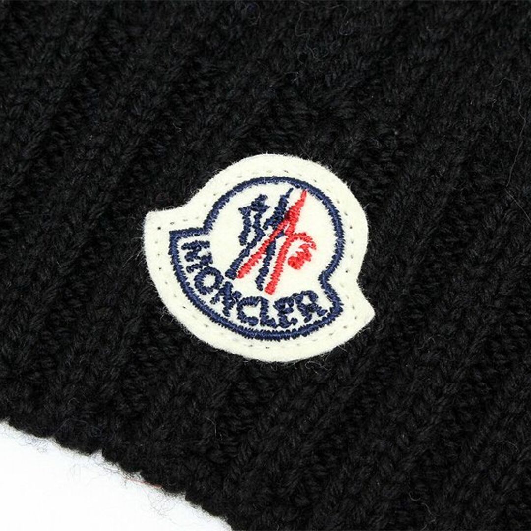 MONCLER(モンクレール)の送料無料 91 MONCLER モンクレール 0001605 04S02 ブラック マフラー SCIARPA ウール 男女兼用 size M レディースのファッション小物(マフラー/ショール)の商品写真