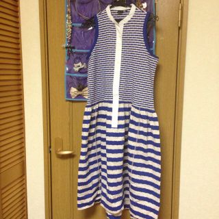 ユニクロ(UNIQLO)のルームウェア☆ワンピ☆ボーダー☆新品(ルームウェア)