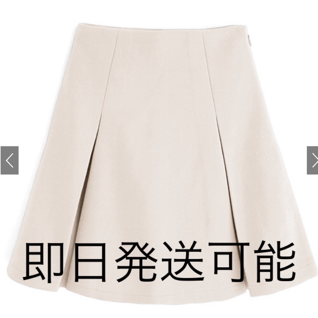 GRL(グレイル)のGRL  ボックスプリーツフレアミニスカート レディースのスカート(ミニスカート)の商品写真