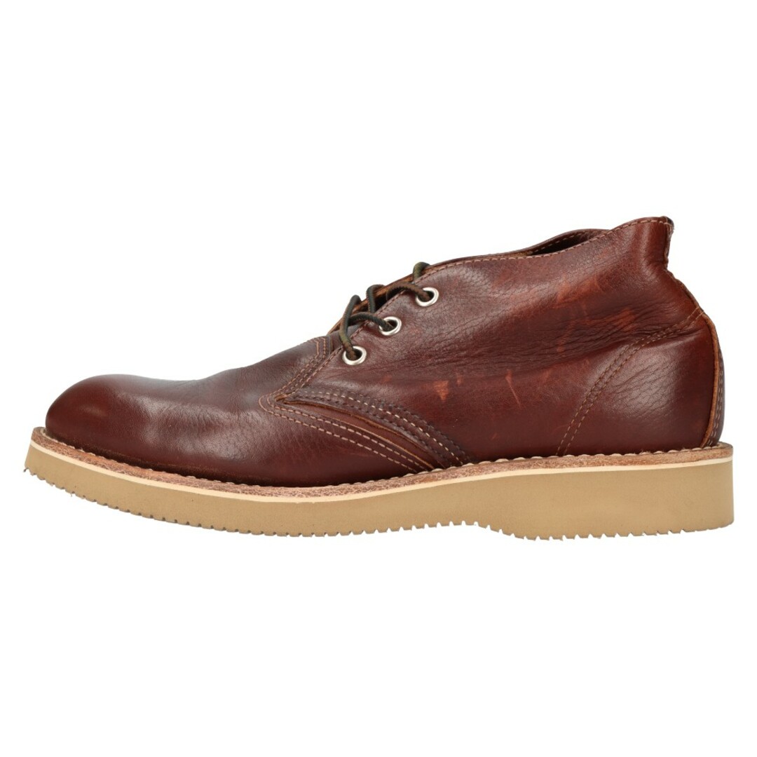 133センチヒールRED WING レッド ウイング 3141 HERITAGE WORK CHUKKA ヘリテージ ワークチャッカブーツ ブラウン US7.5/25.5cm