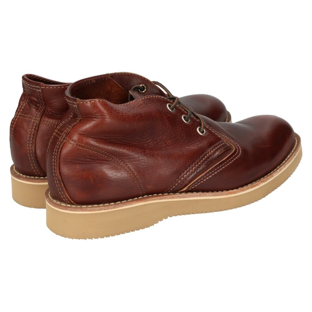 133センチヒールRED WING レッド ウイング 3141 HERITAGE WORK CHUKKA ヘリテージ ワークチャッカブーツ ブラウン US7.5/25.5cm