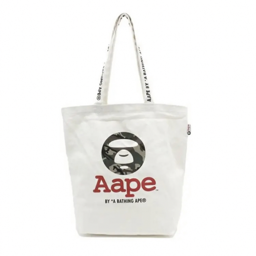 A BATHING APE(アベイシングエイプ)のBAPE◆A BATHING APE/白ロゴトートバッグ◆ア ベイシング エイプ メンズのバッグ(トートバッグ)の商品写真