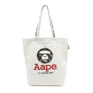 アベイシングエイプ(A BATHING APE)のBAPE◆A BATHING APE/白ロゴトートバッグ◆ア ベイシング エイプ(トートバッグ)