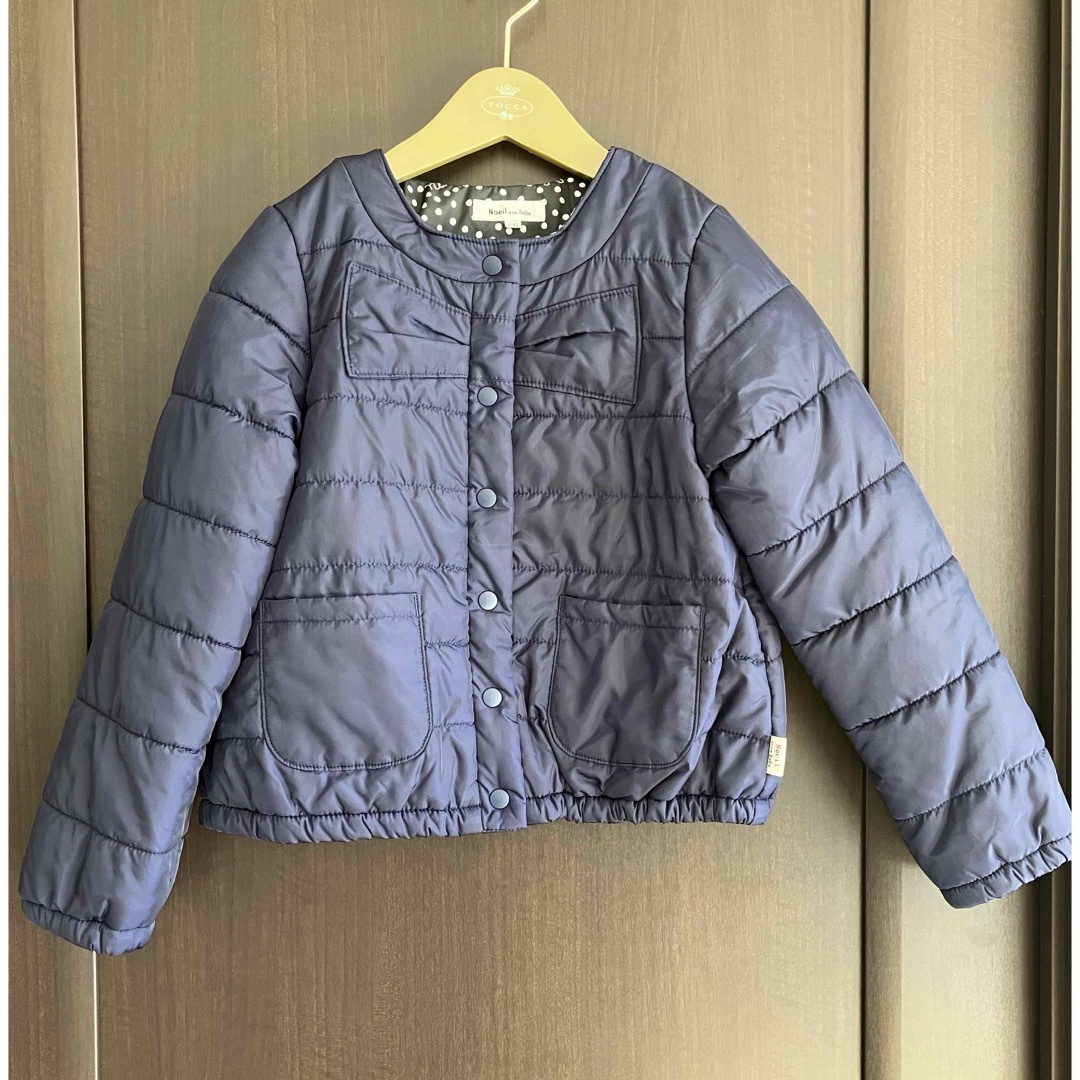 BEBE Noeil(ベベノイユ)のBEBE 中綿ジャケット　130 キッズ/ベビー/マタニティのキッズ服女の子用(90cm~)(ジャケット/上着)の商品写真