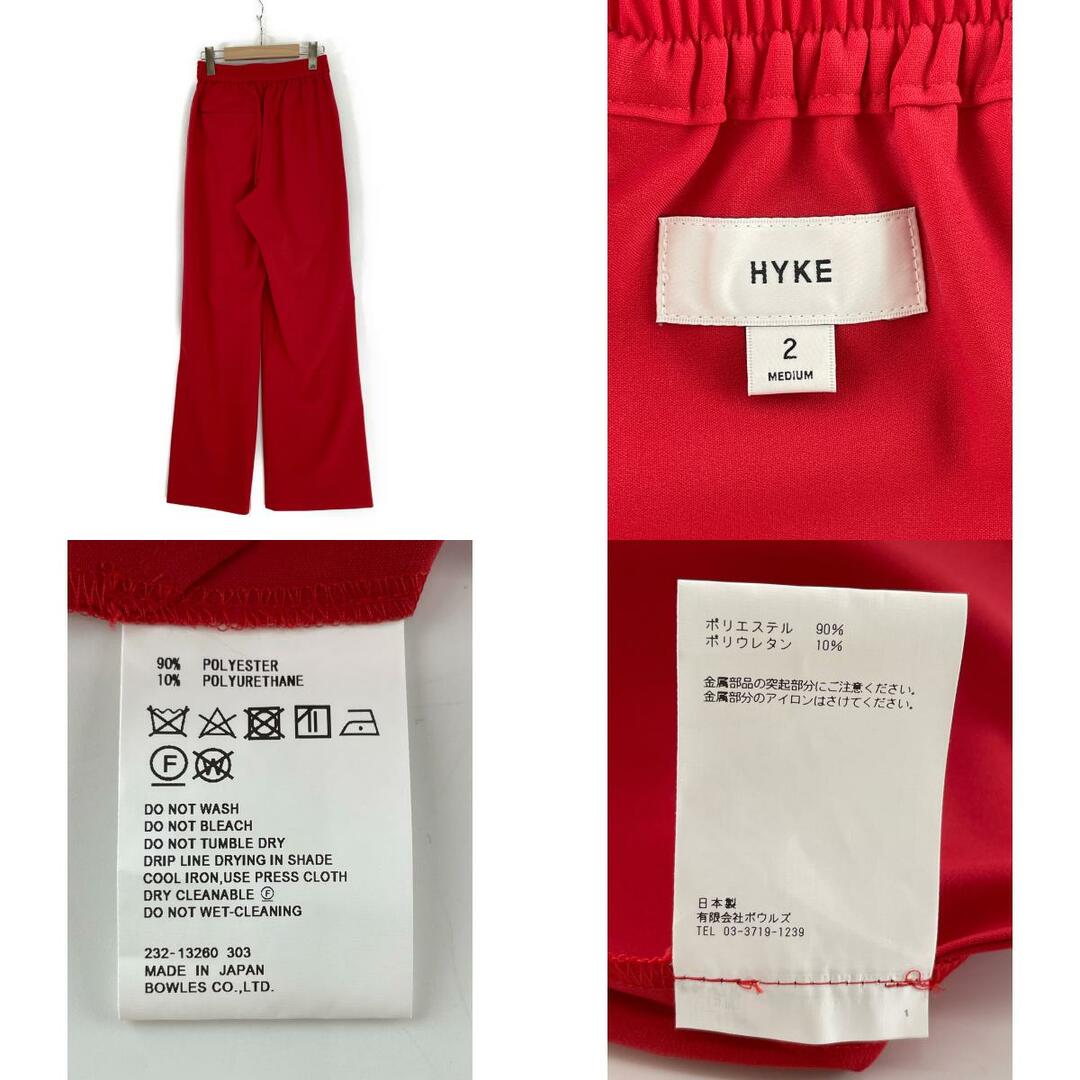 HYKE(ハイク)のハイク 23AW レッド イージーワイドパンツ 2 レディースのパンツ(その他)の商品写真
