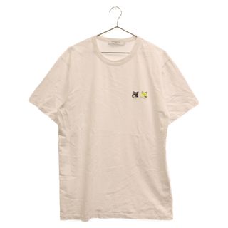 メゾンキツネ(MAISON KITSUNE')のMAISON KITSUNE メゾンキツネ 22SS DOUBLE MONOCHROME FOX HEAD PATCH CLASSIC TEE ダブル モノクローム フォックス半袖 Tシャツカットソー ホワイト IU00122KJ0008(Tシャツ/カットソー(半袖/袖なし))