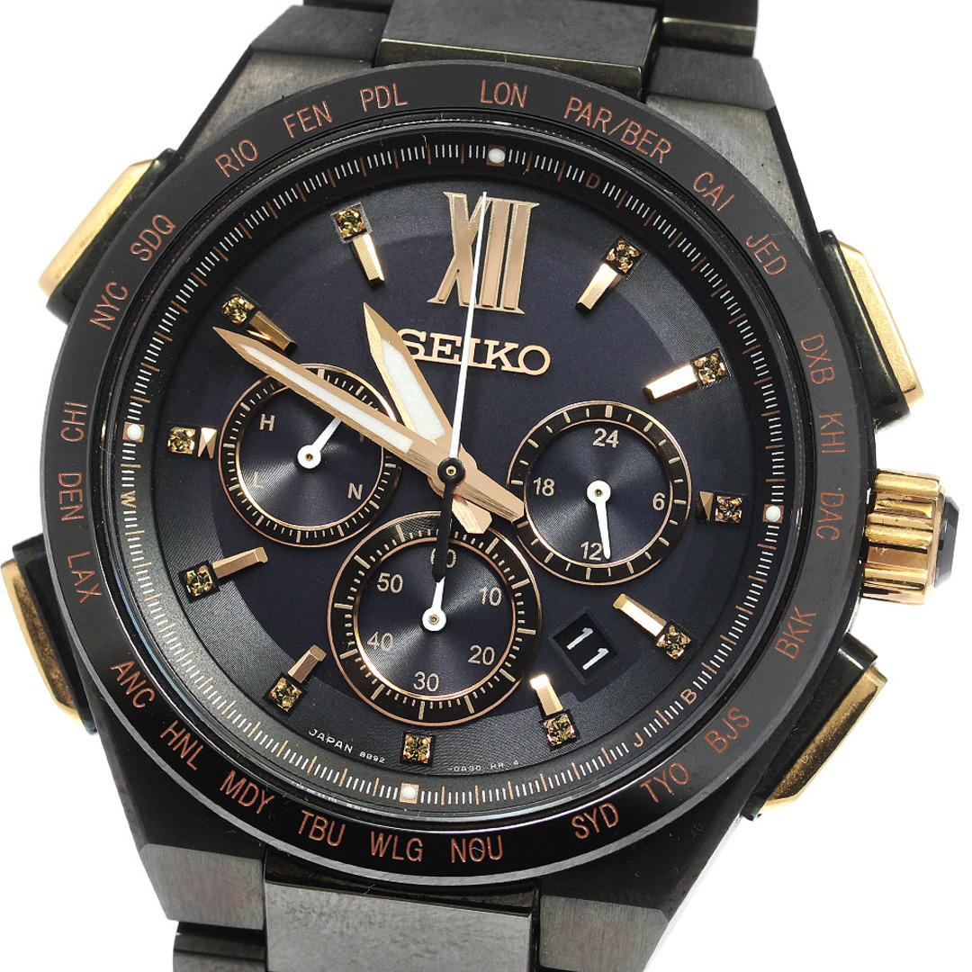 セイコー SEIKO SAGA214/8B92-0AH0 ブライツ フライトエキスパート ソーラー電波 メンズ 良品 _785622綺麗な状態文字盤