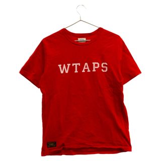 ダブルタップス(W)taps)のWTAPS ダブルタップス 12AW HELLWEEK S/S フロントロゴプリント半袖Tシャツ レッド 122ATDT-CSM02S(Tシャツ/カットソー(半袖/袖なし))