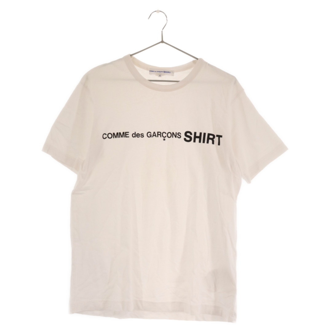 COMME des GARCONS(コムデギャルソン)のCOMME des GARCONS SHIRT コムデギャルソンシャツ ロゴプリント 半袖Tシャツ ホワイト W28116 メンズのトップス(Tシャツ/カットソー(半袖/袖なし))の商品写真