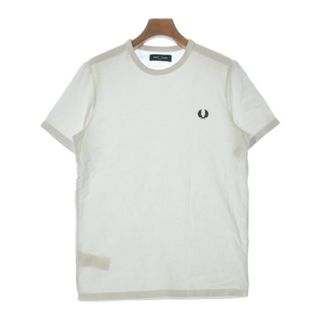 フレッドペリー(FRED PERRY)のFRED PERRY フレッドペリー Tシャツ・カットソー S 白 【古着】【中古】(カットソー(半袖/袖なし))