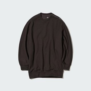 ユニクロ(UNIQLO)の【新品】UNIQLO ドライスウェット ブラウン(トレーナー/スウェット)