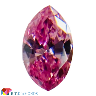 FANCY VIVID PURPLISH PINK 0.090ct MQ(その他)