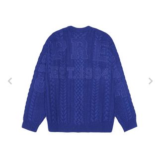 シュプリーム(Supreme)の【新品】Supreme Applique Cable Knit Sweater(ニット/セーター)