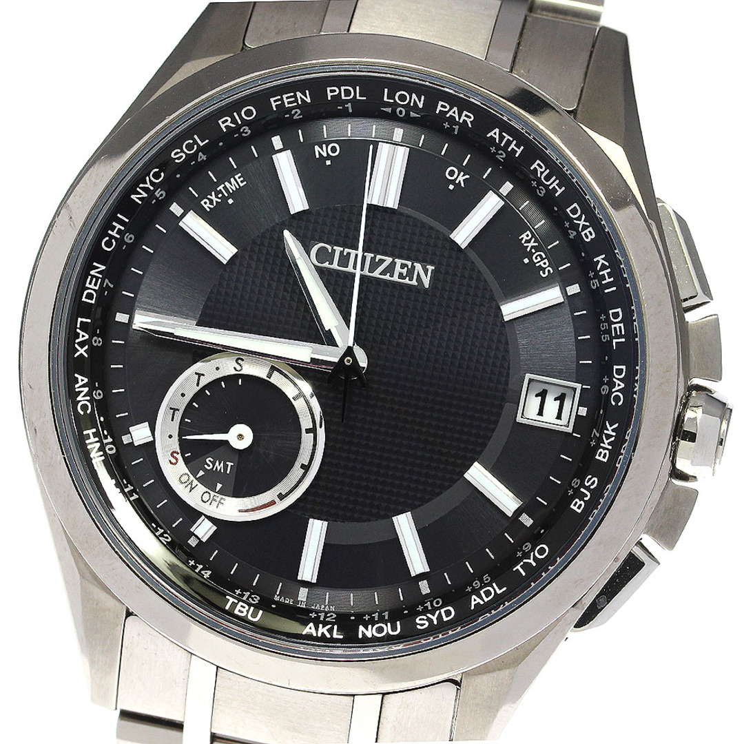 メンズ素材シチズン CITIZEN CC3010-51E/F150-T021581 アテッサ サテライトウェーブ ソーラー電波 メンズ 箱・保証書付き_785617