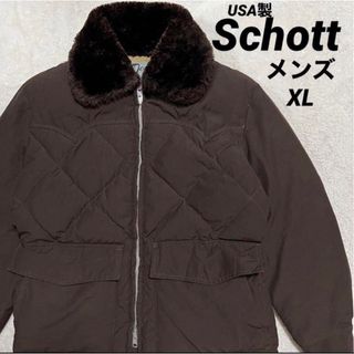 ショット(schott)のUSA製 Schott ショット TALON ジップ 中綿ジャケット メンズXL(その他)