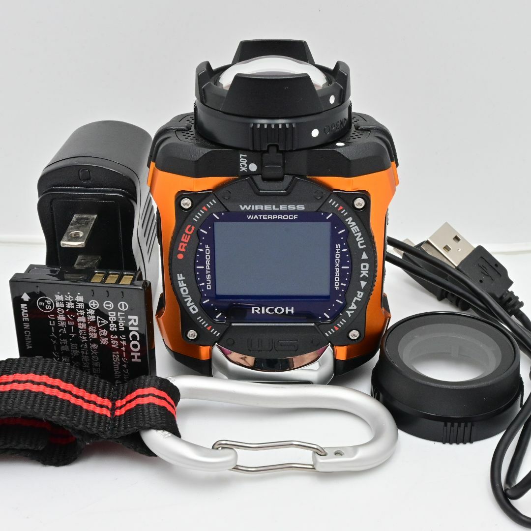 リコー　RICOH 防水アクションカメラ WG-M1 オレンジ WG-M1