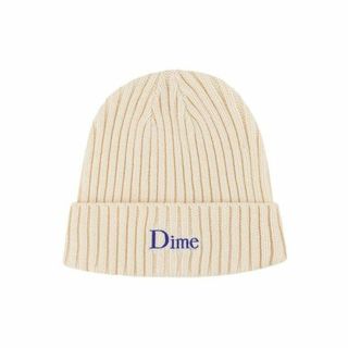 シュプリーム(Supreme)のDIME オフホワイト ビーニー ニット帽 ニット knit 新品 フリー(ニット帽/ビーニー)